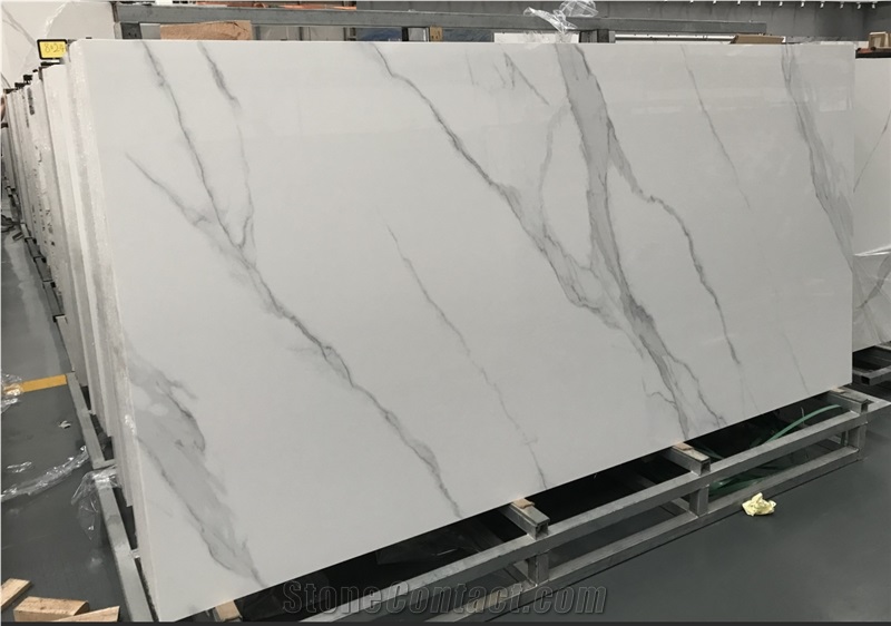 China Large Format White Calacatta Sintered Stone
