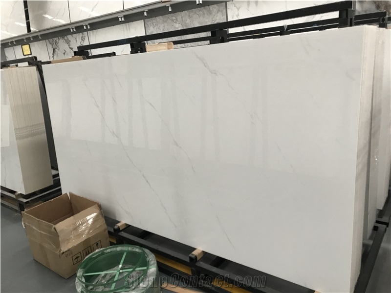 China Large Format White Calacatta Sintered Stone
