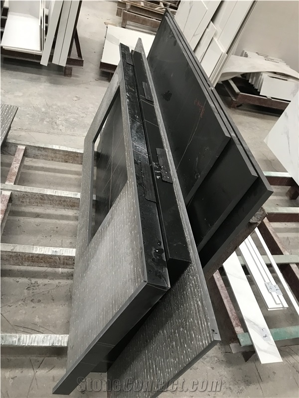 Honed Black Sintered Stone TOP