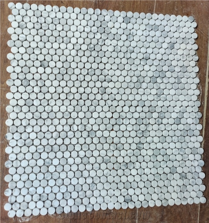Carrara White Marble Mosaic