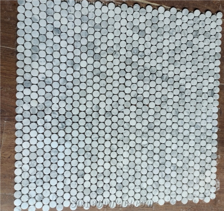 Carrara White Marble Mosaic