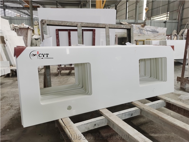 Prefab Master NANO Double Sink Bath Vanity Counter Tops