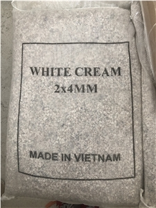 Small White Cream Tumbled Pebble Stone