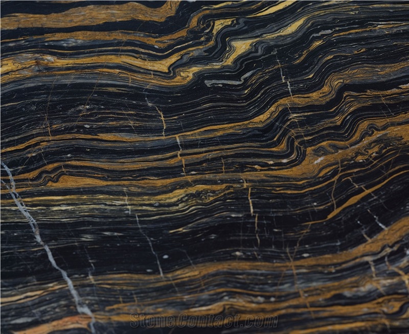 Golden Black Marble Blocks
