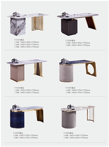 Artificial Stone Office Furniture, Office Table, Sintered Stone Commercial Furniture