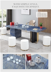 Artificial Stone Office Furniture, Office Table, Sintered Stone Commercial Furniture
