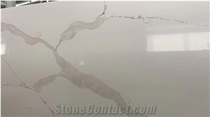 Calacatta White Quartz Stone Slabs-Artificial Stone