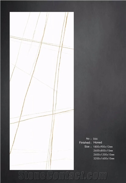 Calacatta White Sintered Stone Slabs For Wall & Tiles