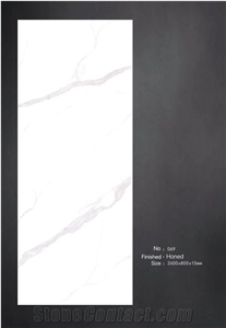 Calacatta White Sintered Stone Slabs For Wall & Tiles