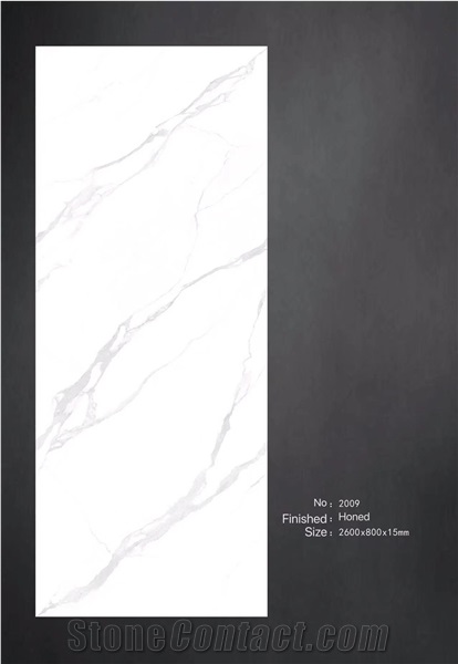 Calacatta White Sintered Stone Slabs For Wall & Tiles