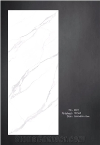 Calacatta White Sintered Stone Slabs For Wall & Tiles