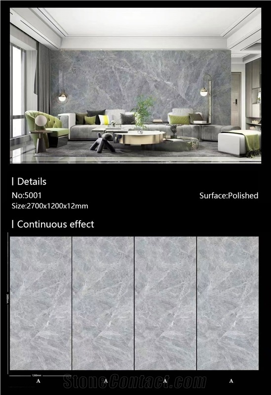 Chinese Gorgeous Multicolor Polished Sintered Stone