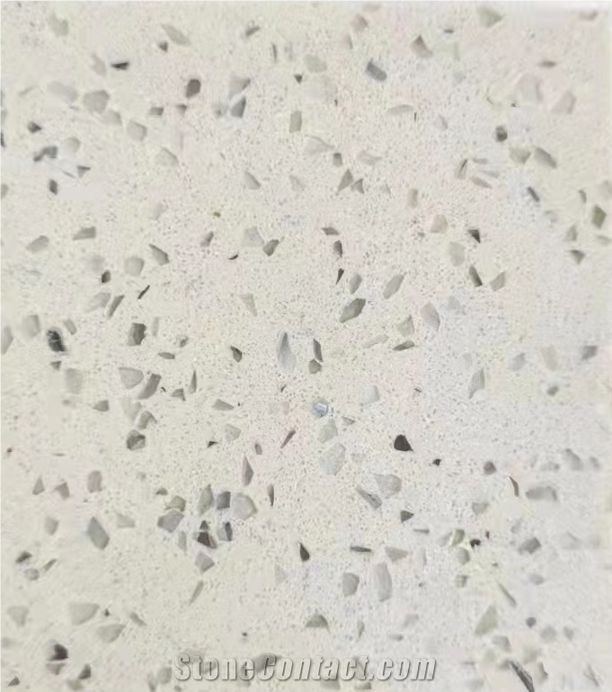 First Choice For Project  White Quartz Economic Slabs