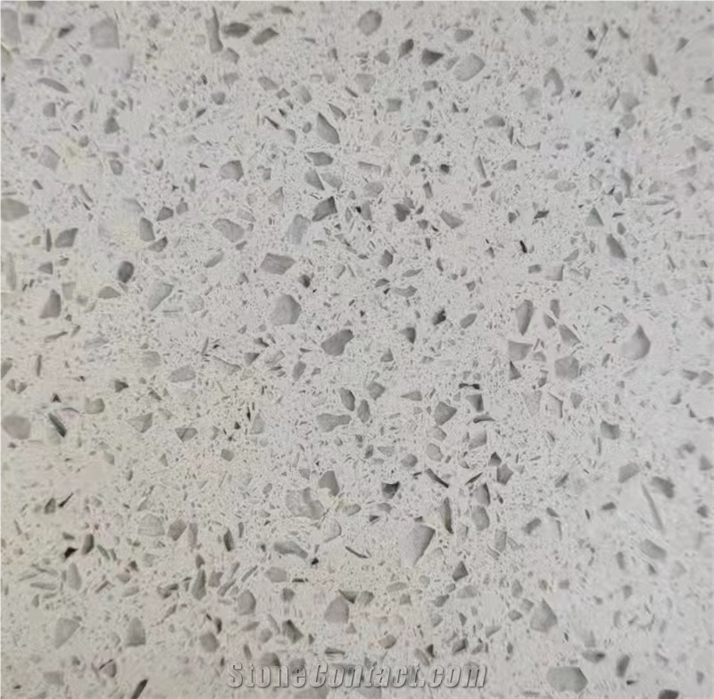 First Choice For Project  White Quartz Economic Slabs