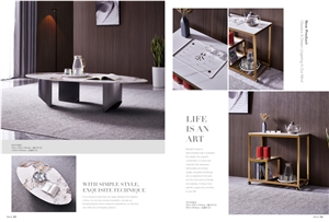Hot Sale Marble Look For Sintered Stone Table