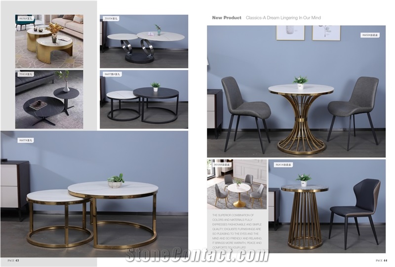 Hot Sale Marble Look For Sintered Stone Table