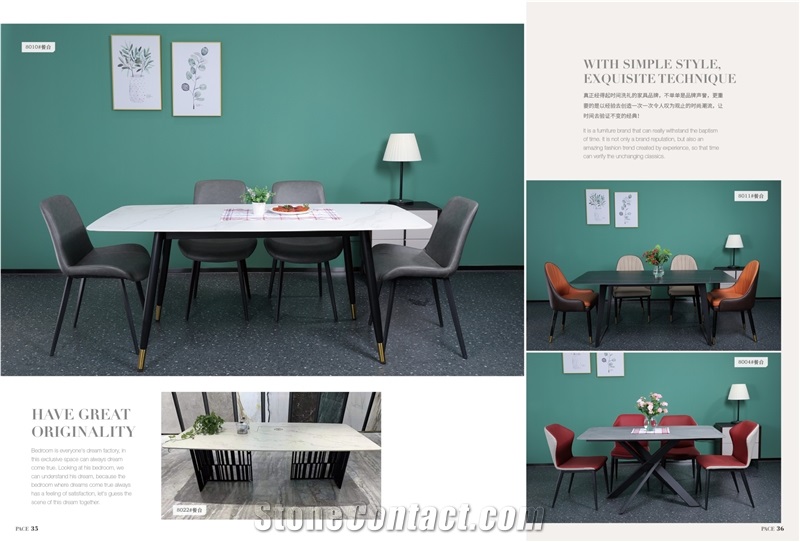 Hot Sale Marble Look For Sintered Stone Table