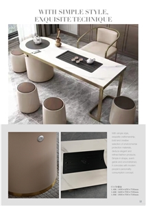 Hot Sale Special Price For Sintered Stone Marble Look Table