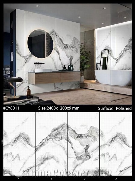 Hot Seller Chinese Sintered Stone Slab With Scenery Design