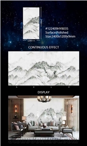 Hot Seller Chinese Sintered Stone Slab With Scenery Design