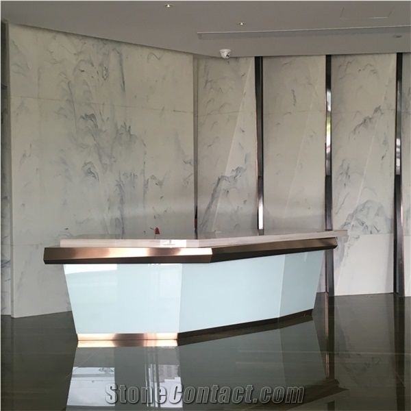 New Fashion Good Price For Nano Glass 3D Calacatta White