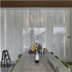 New Fashion Good Price For Nano Glass 3D Calacatta White
