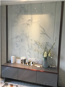 New Fashion Good Price For Nano Glass 3D Calacatta White