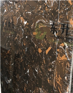 Special Price Artificial Marble Engineered Stone Black Gold