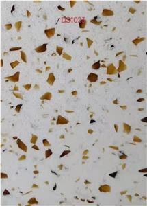 Special Price For Project Yellow Clour Quartz Slabs