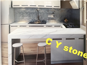 Very Fashion Design For Kitchen Top Calacatta White Quartz Very Fashion Design For Kitchen Top Calacatta White Quartz