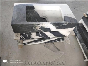China Panda White Bathroom Countertops Fashion Design