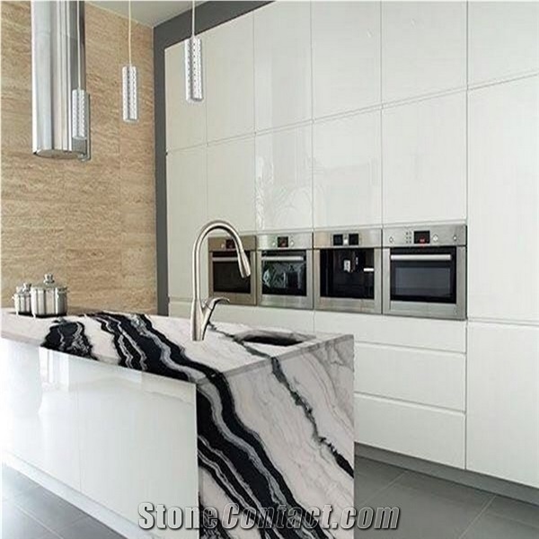 China Panda White Black Dining Table