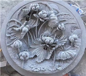 Outdoor Handcraft Carving Wall Relief Sculpture Villa