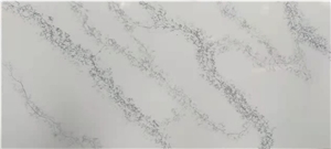 Calacatta Quartz White Slab Kitchen Engineered Artificial
