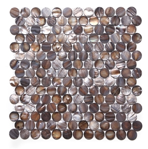 Mother Of Pearl Mosaic Tile Shell White Colorful Gold Splash