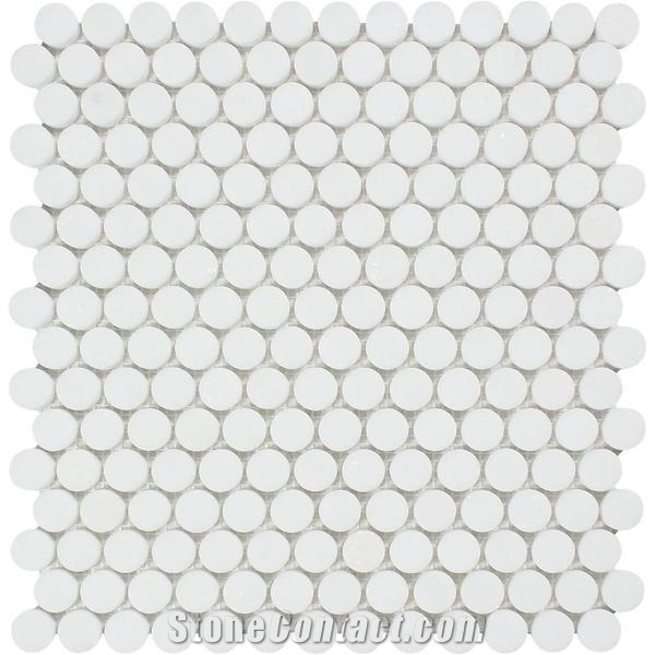 Thassos White Lantern Mosaic Pure Tile Waterjet Cut To Size Kitchen
