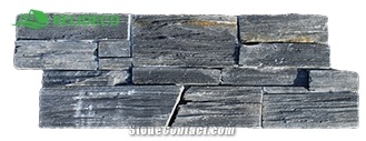 China Black Split Face Stone Wall Ledge Stone Veneer