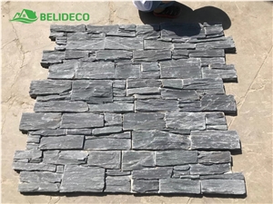 China Black Split Face Stone Wall Ledge Stone Veneer