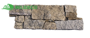 China Yellow Granite Z Shaped Stone Mix Rusty Slate Stone