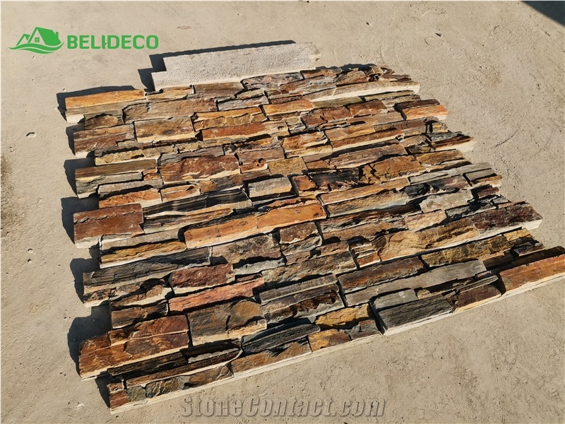 Concrete Back Stone Panel Cement Based Natural Slate