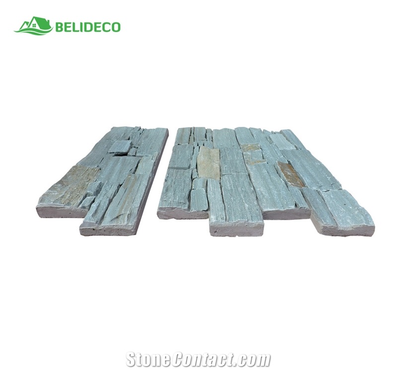 Green Quartzite Wall Stone Outdoor Decoration Building Stone