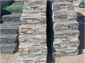 Light Beige Slate Oyster Veneer Thin Stone Panels Morden