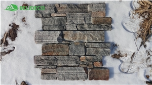 Mixed Rusty Slate Culture Stone Veneer Random Wall Veneer