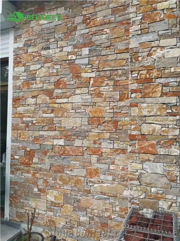 Oyster Quartz Z Ledgestone Wall Cladding,Cement Ledge Stone
