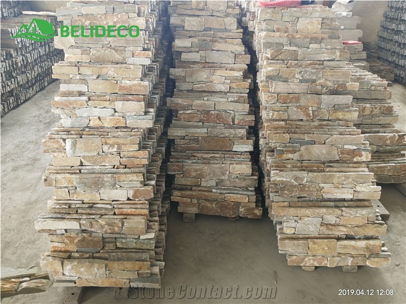 Oyster Quartz Z Ledgestone Wall Cladding,Cement Ledge Stone