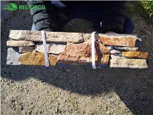 P014 Slate Rock Face Stacked Wall Stone,Slipt Face Cladding