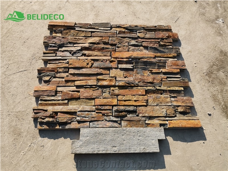 Wholesale Cultural Rusty Cement Stone Borad Rusty Panels