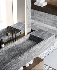 Piracema Granite Vanity Top With Solid Farm Sink