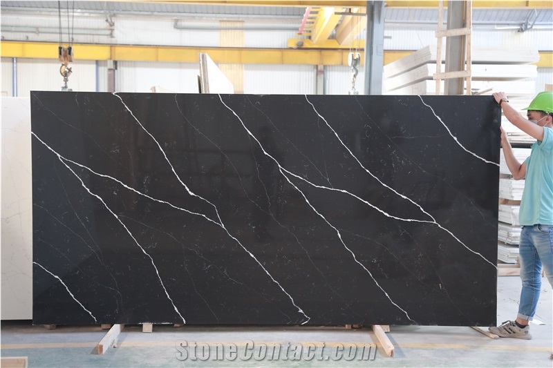 Black Marquina Quartz Stone Slabs,Quartz Slabs