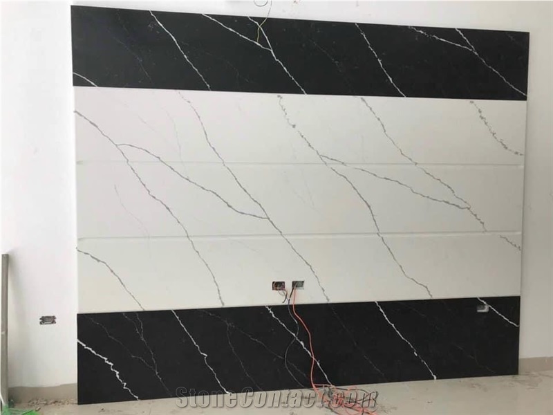 Calacatta Aurora Quartz Kitchen Countertop EWH9402